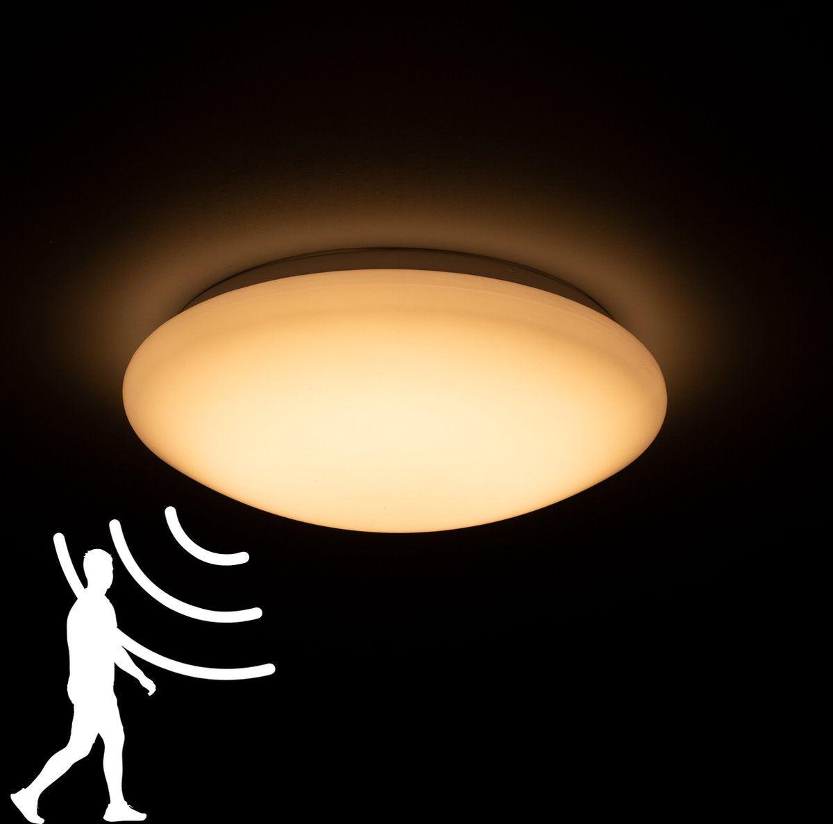LED's Light Plafondlamp met Sensor 1100 - Daglicht en bewegingsdetectie - Ø 33 cm Plafondlampen LED.nl