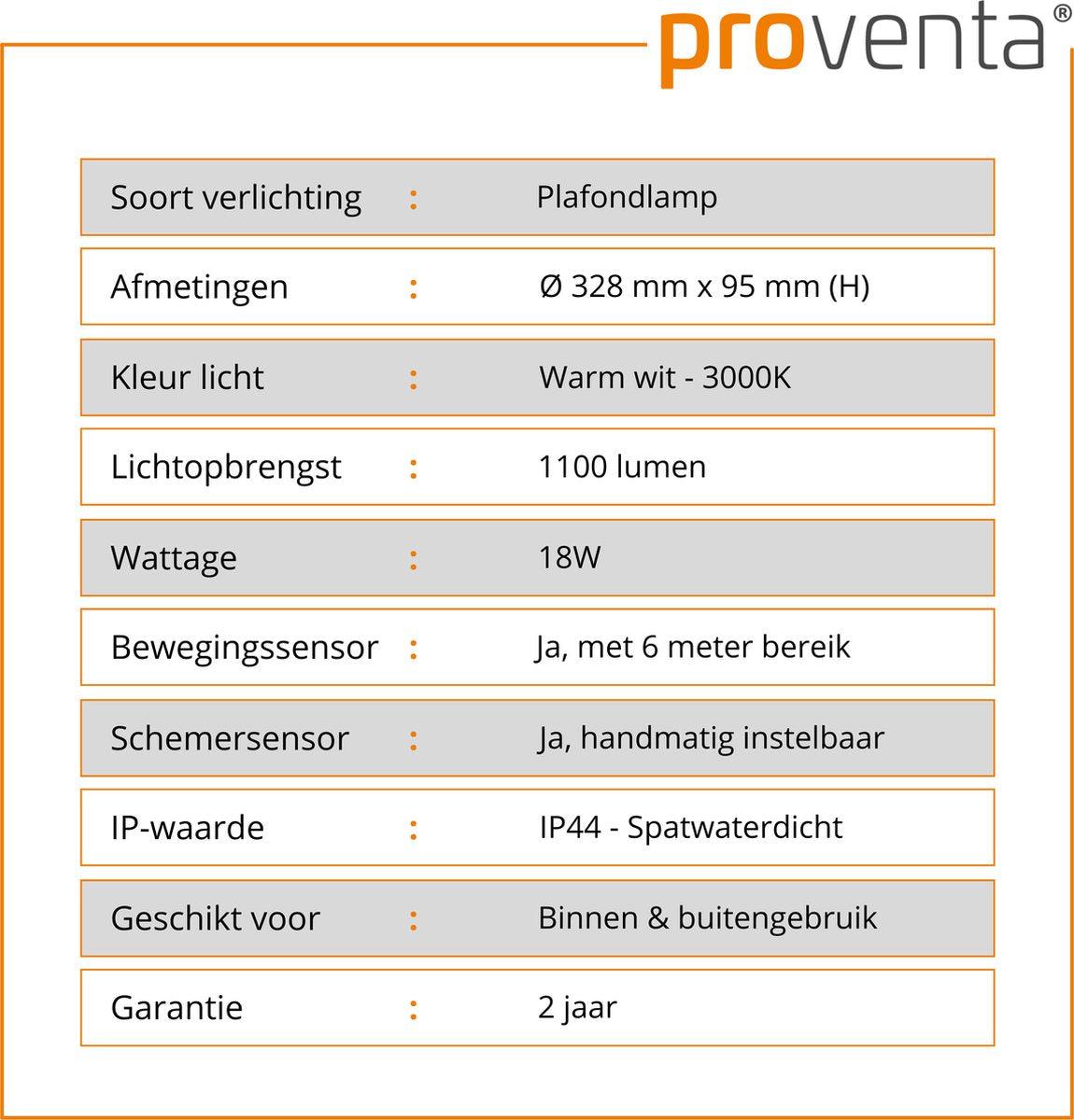 LED's Light Plafondlamp met Sensor 1100 - Daglicht en bewegingsdetectie - Ø 33 cm Plafondlampen LED.nl