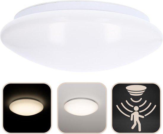 LED's Light Plafondlamp met Bewegingssensor Ø 33 cm - Koud wit licht (4000K) Plafondlampen LED.nl