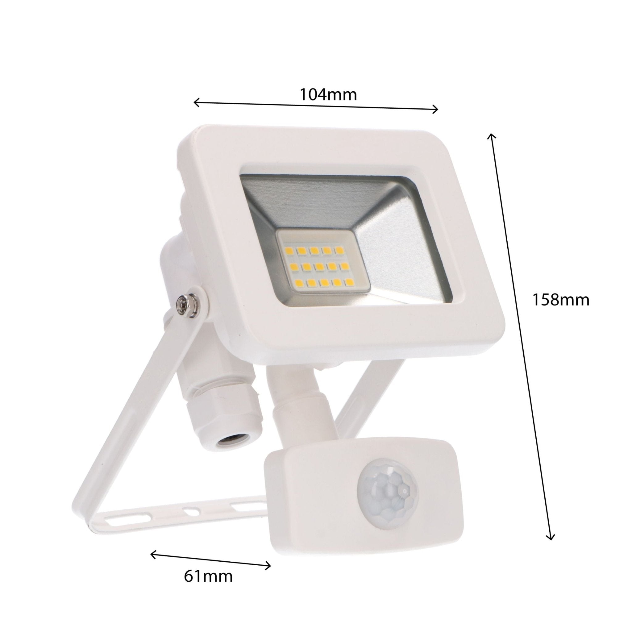 LED's Light Breedstraler 1100 - Met licht- en bewegingssensor - Binnen & Buiten - 10W - Wit Schijnwerpers LED.nl