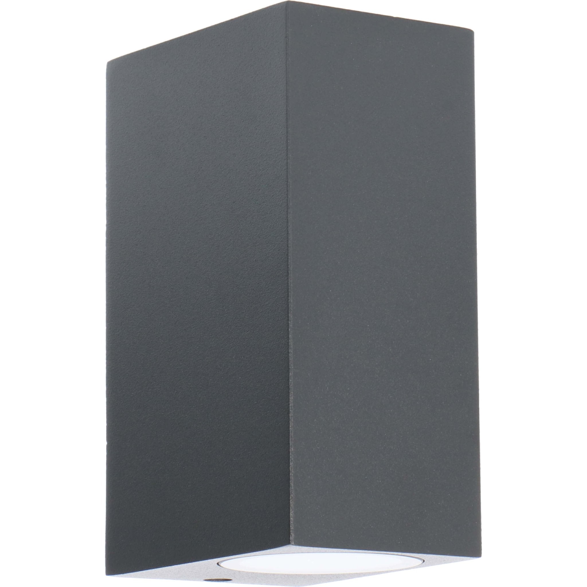 NØRD Up&Down - LED's Light LED Buitenlamp met GU10 fitting - Rechthoek - IP44 - Antraciet - Model Milaan Wandlampen LED.nl