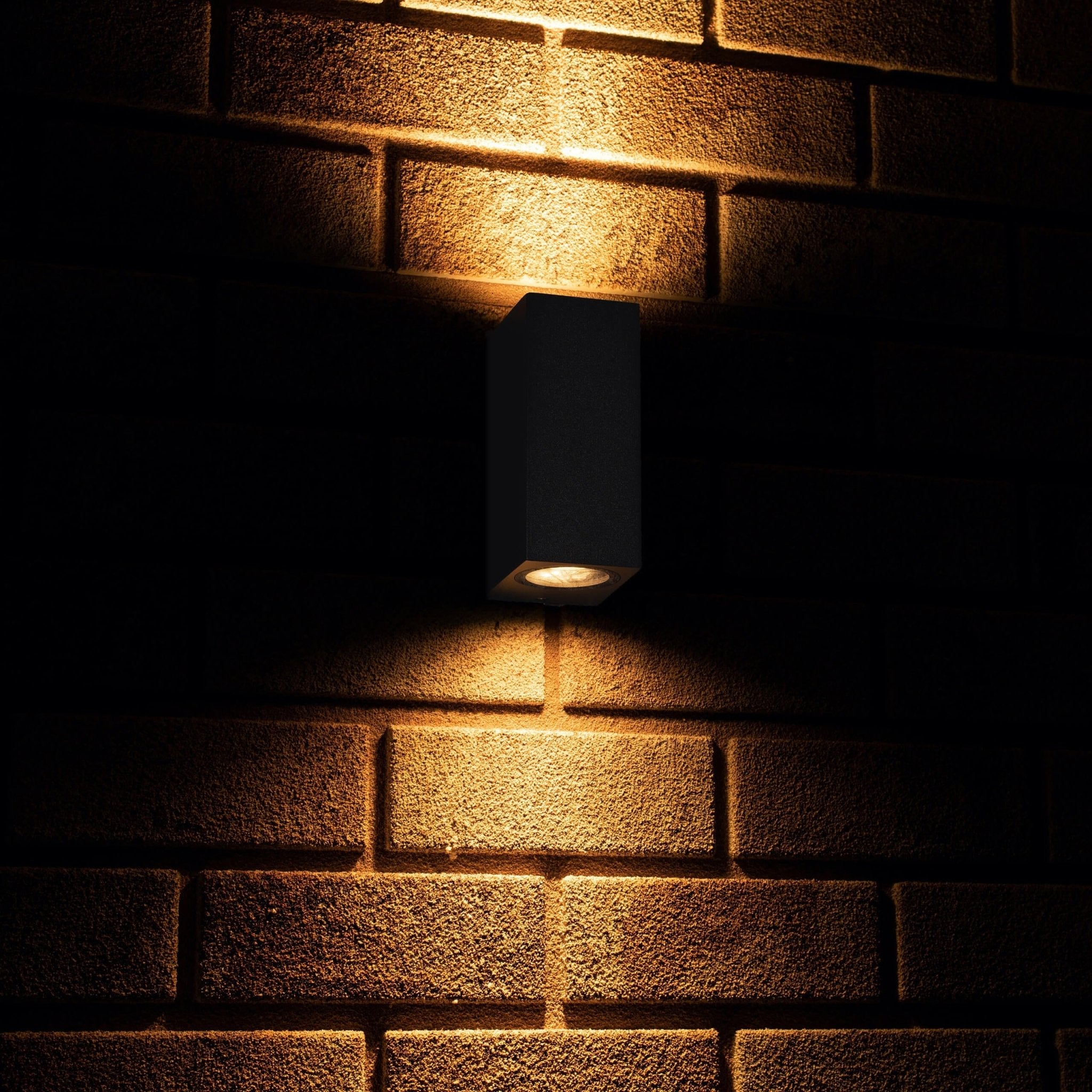 NØRD Up&Down - LED's Light LED Buitenlamp met GU10 fitting - Rechthoek - IP44 - Antraciet - Model Milaan Wandlampen LED.nl