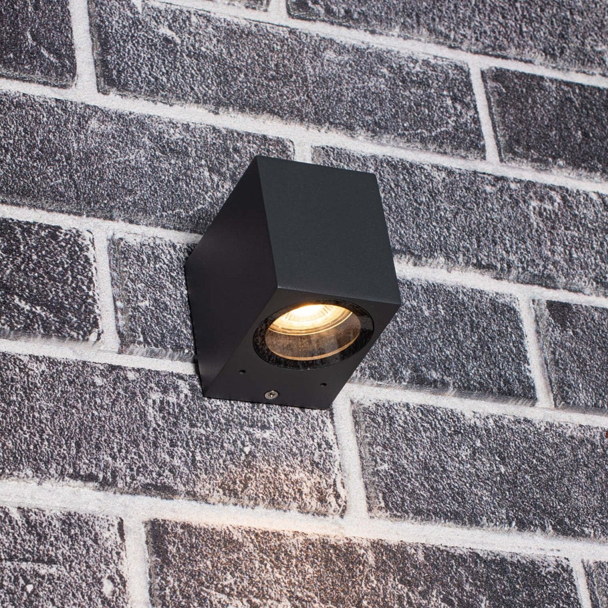 6 pack - LED's Light LED Wandlamp Buiten met GU10 fitting - Vierkant - IP44 - Antraciet - Model Rome Wandlampen LED.nl