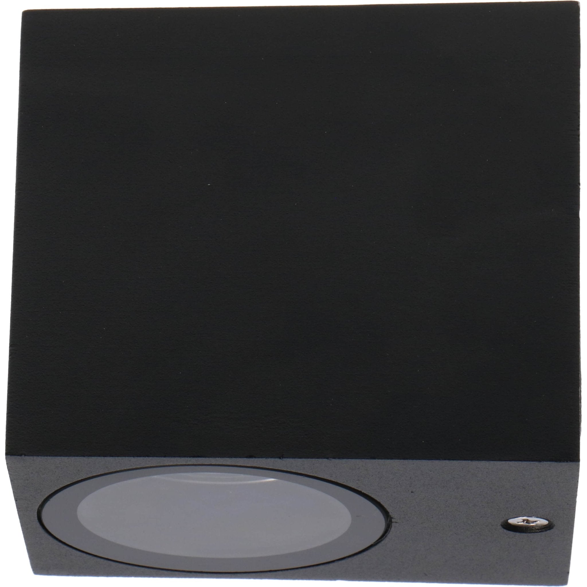 6 pack - LED's Light LED Wandlamp Buiten met GU10 fitting - Vierkant - IP44 - Zwart - Model Rome Wandlampen LED.nl