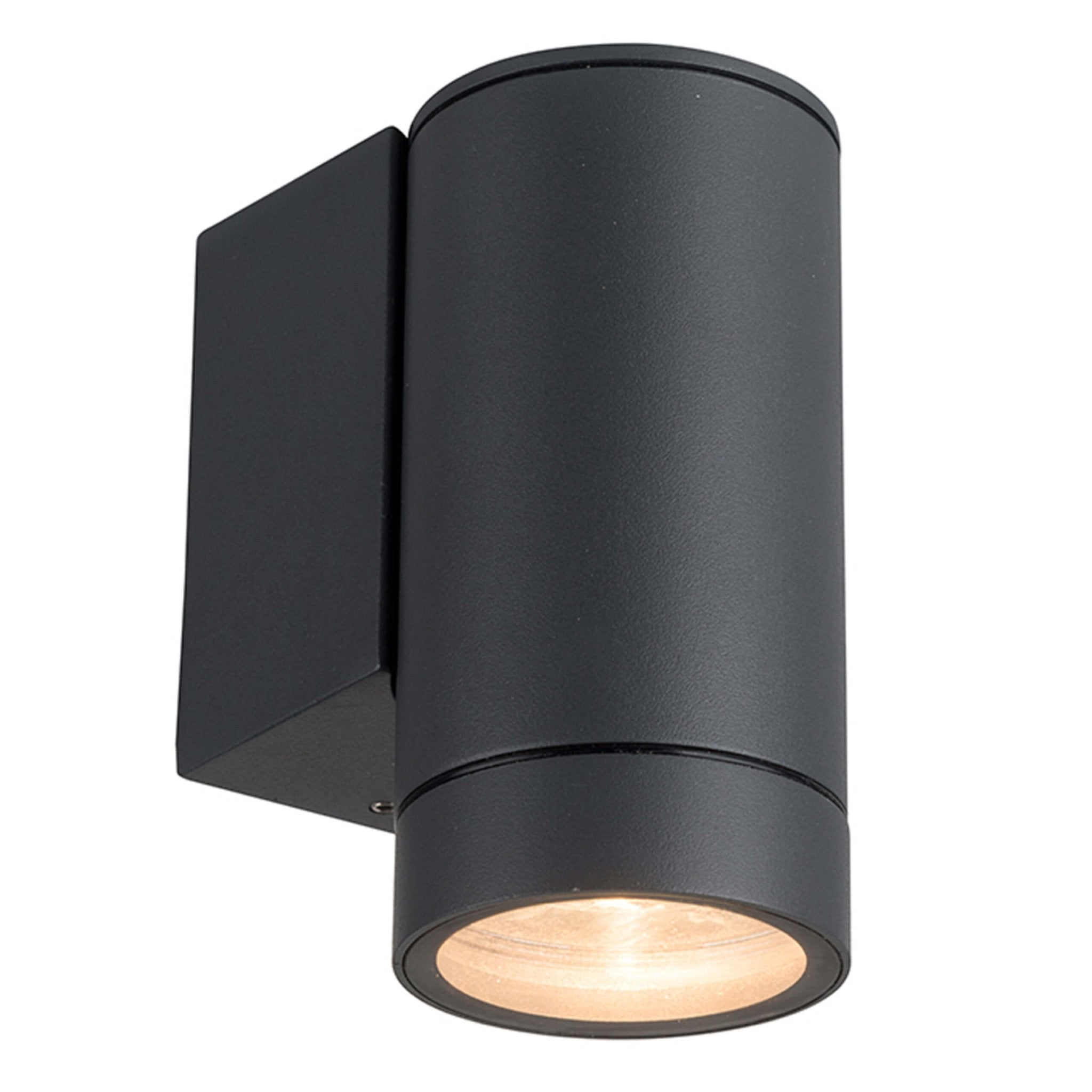 3 pack - LED's Light Muurlamp voor buiten - GU10 fitting - IP44 waterbestendig - Antraciet - Model Carpi Wandlampen LED.nl