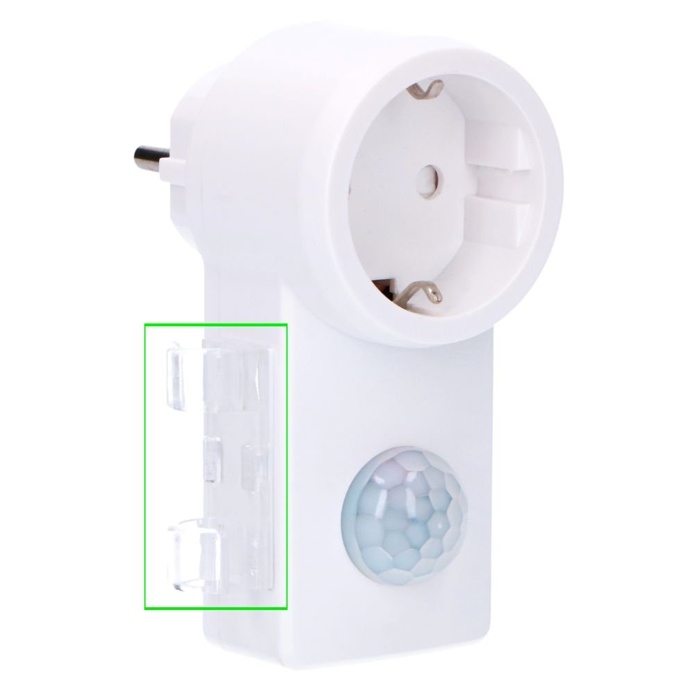 LED's Light plug-in Bewegingssensor met Stopcontact - 10 meter bereik - Incl. daglichtsensor Sensoren LED.nl