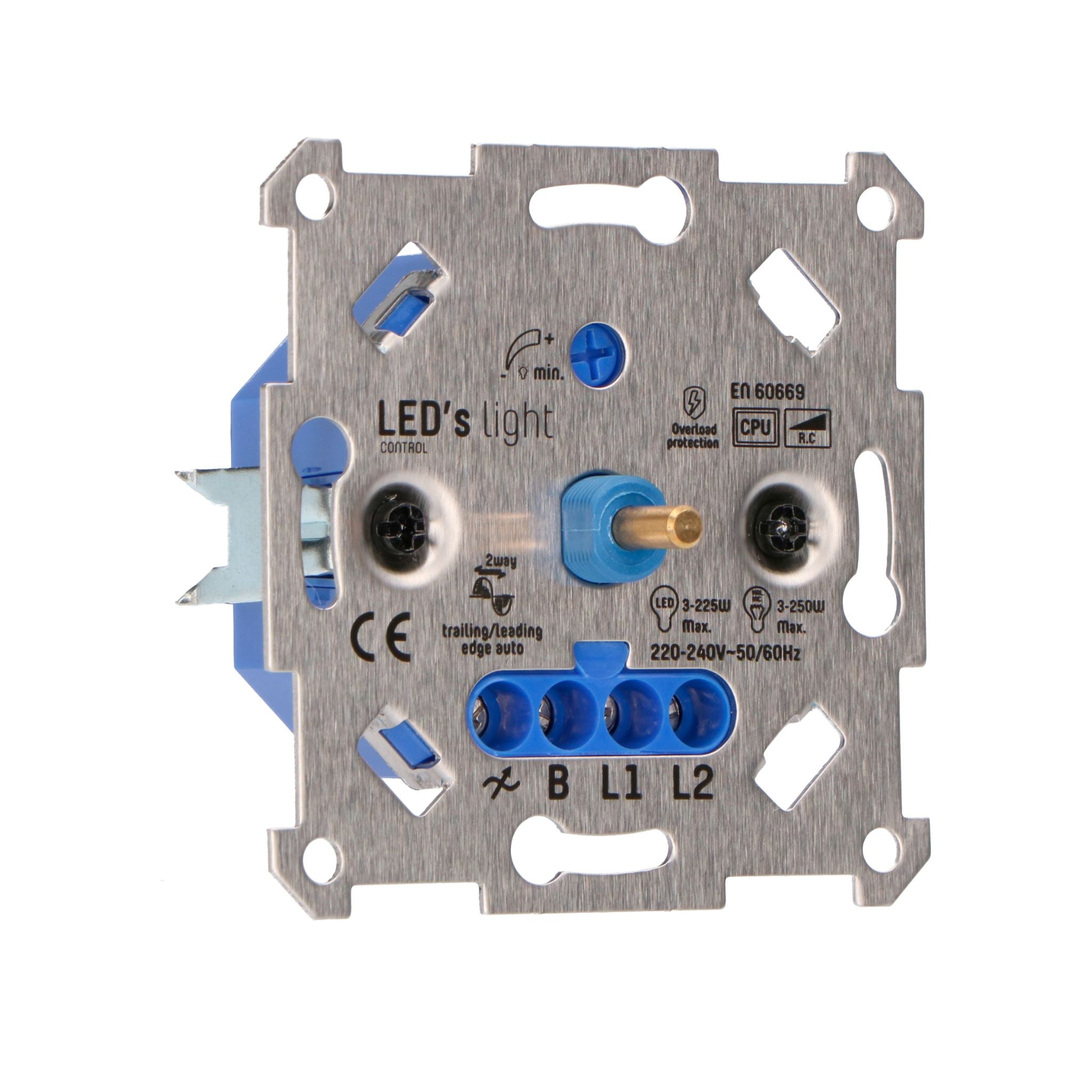 LED's Light Premium Dimmer voor LED en halogeen - 3 tot 250W - Fase aansnijding en afsnijding Dimmers LED.nl
