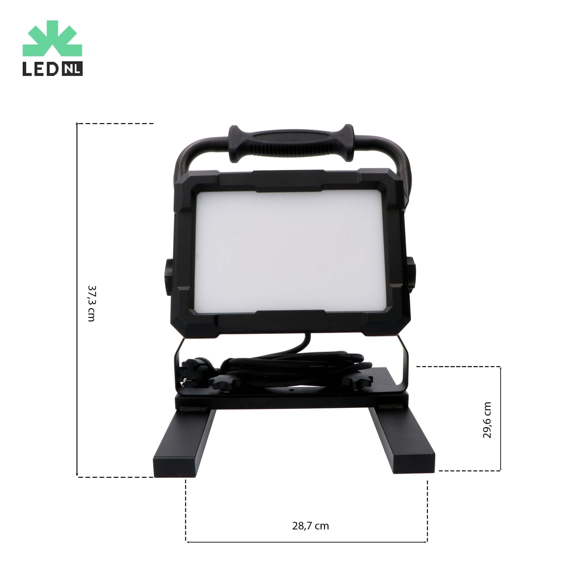 Professionele LED bouwlamp 100W – Rough Service Tested – 5 meter snoer – 9000 lumen – IP65 Bouwlampen LED.nl