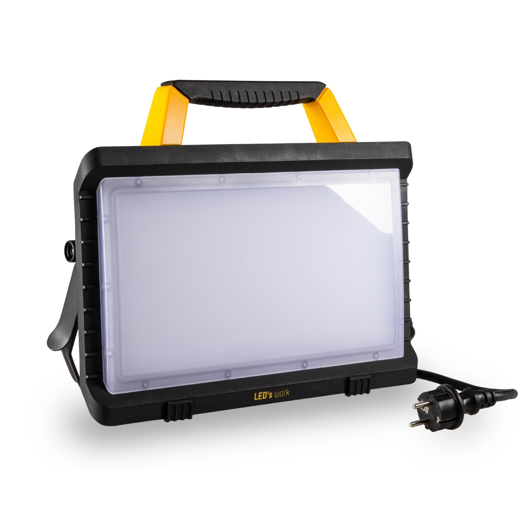 LED's Work Bouwlamp 5000 - 2 extra stopcontacten - 3 meter snoer - IP54 water- en stofbestendig Bouwlampen Led.nl