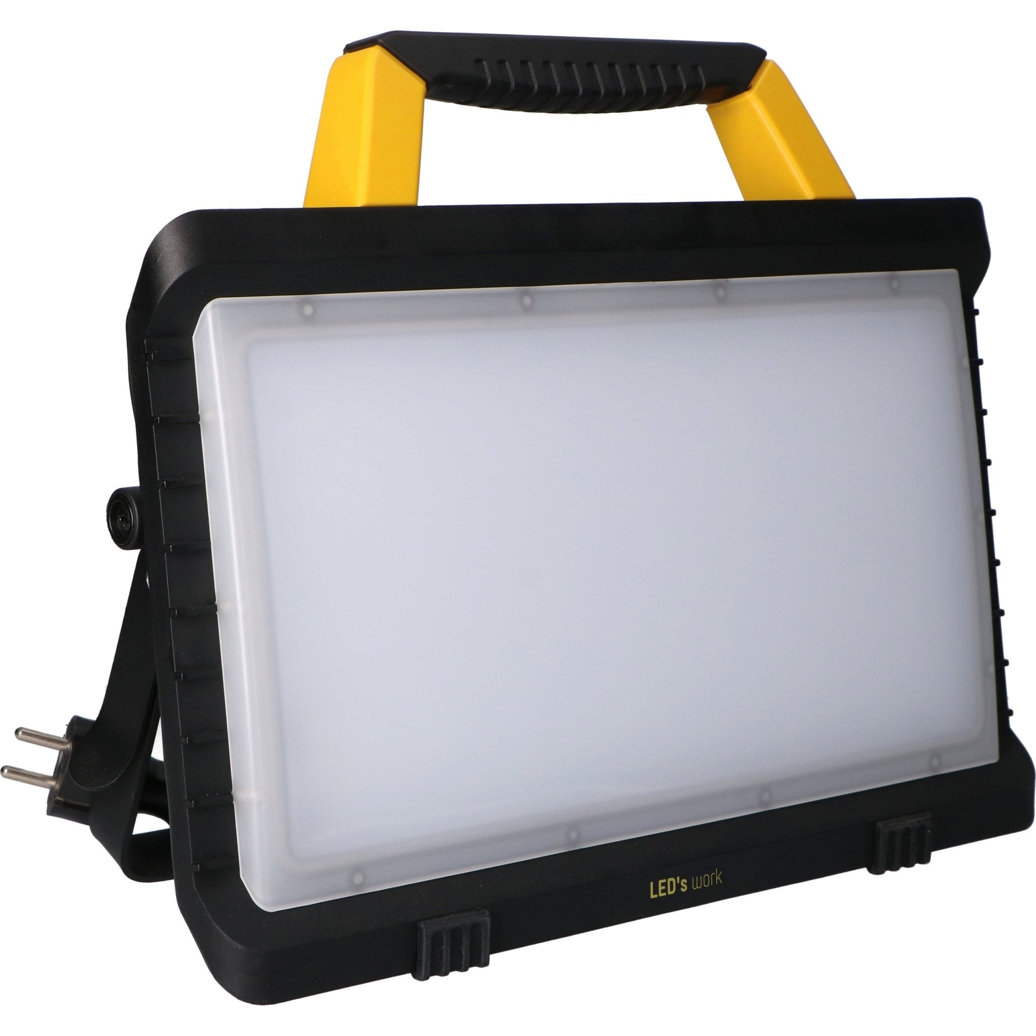 LED's Work Bouwlamp 5000 - 2 extra stopcontacten - 3 meter snoer - IP54 water- en stofbestendig Bouwlampen Led.nl