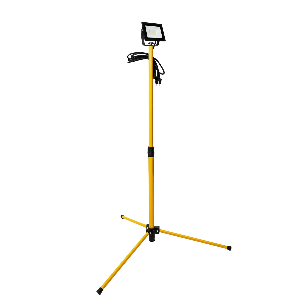 LED-Bauleuchte ProWork 1 x 20W Stativ-LED-Bauleuchte auf Stativ – Höhenverstellbar – 2125 lm - lidstore.shop