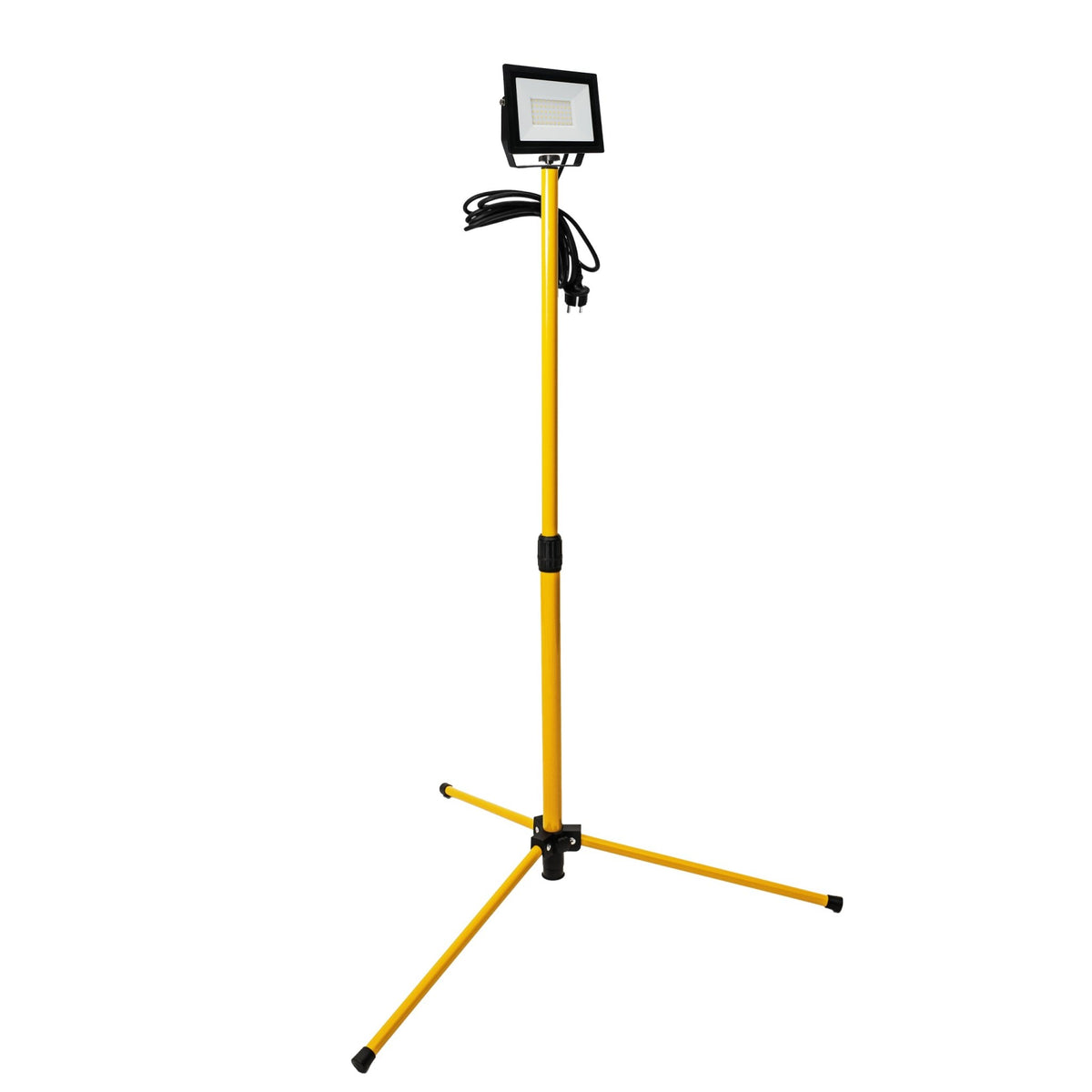 LED-Bauleuchte mit Stativ, 1 x 50 W, höhenverstellbar, 4250 lm - lidstore.shop
