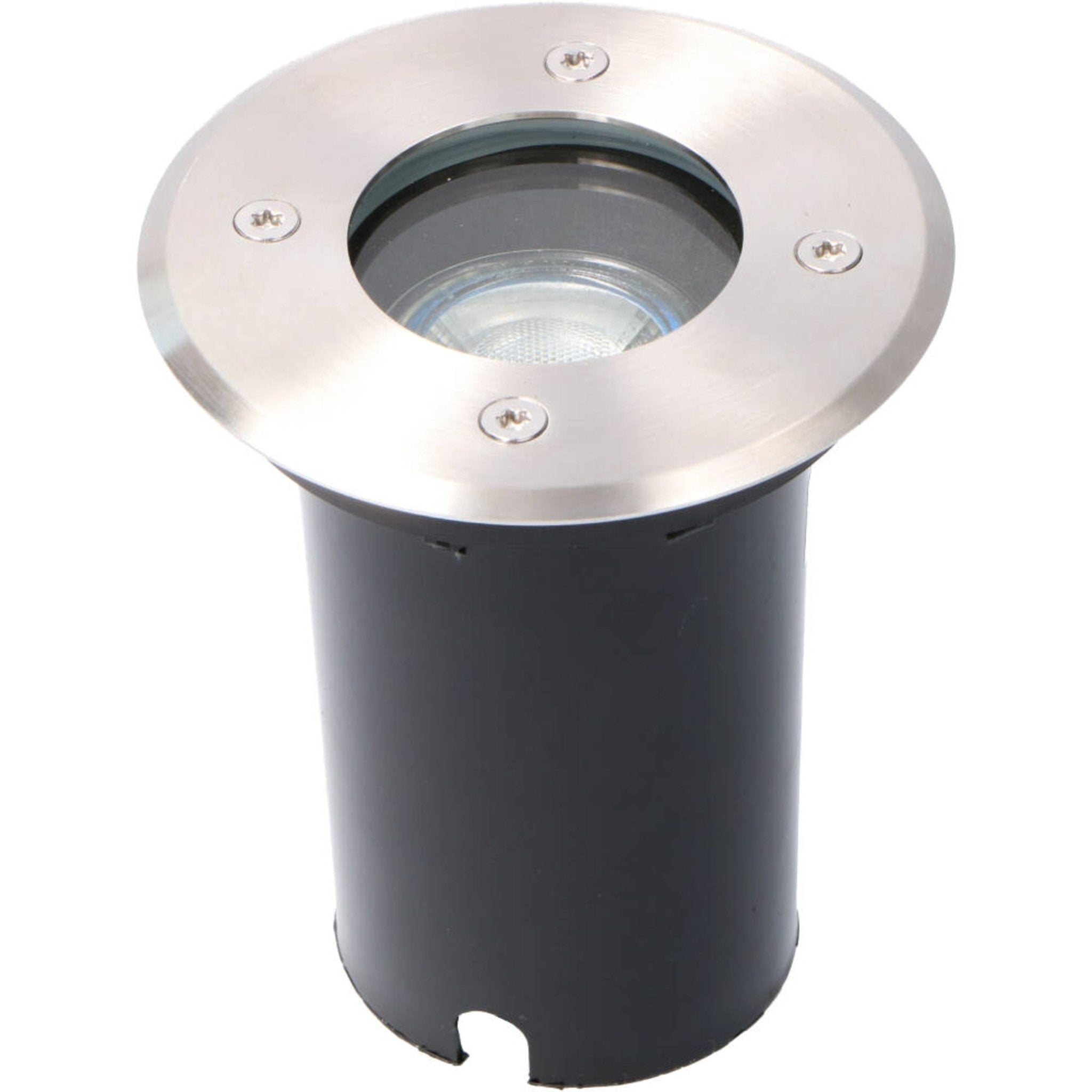 LED's Light RVS LED Grondspot inbouw rond - Voor oprit en tuin - IP67 waterdicht - Zilver Grondspotjes LED.nl