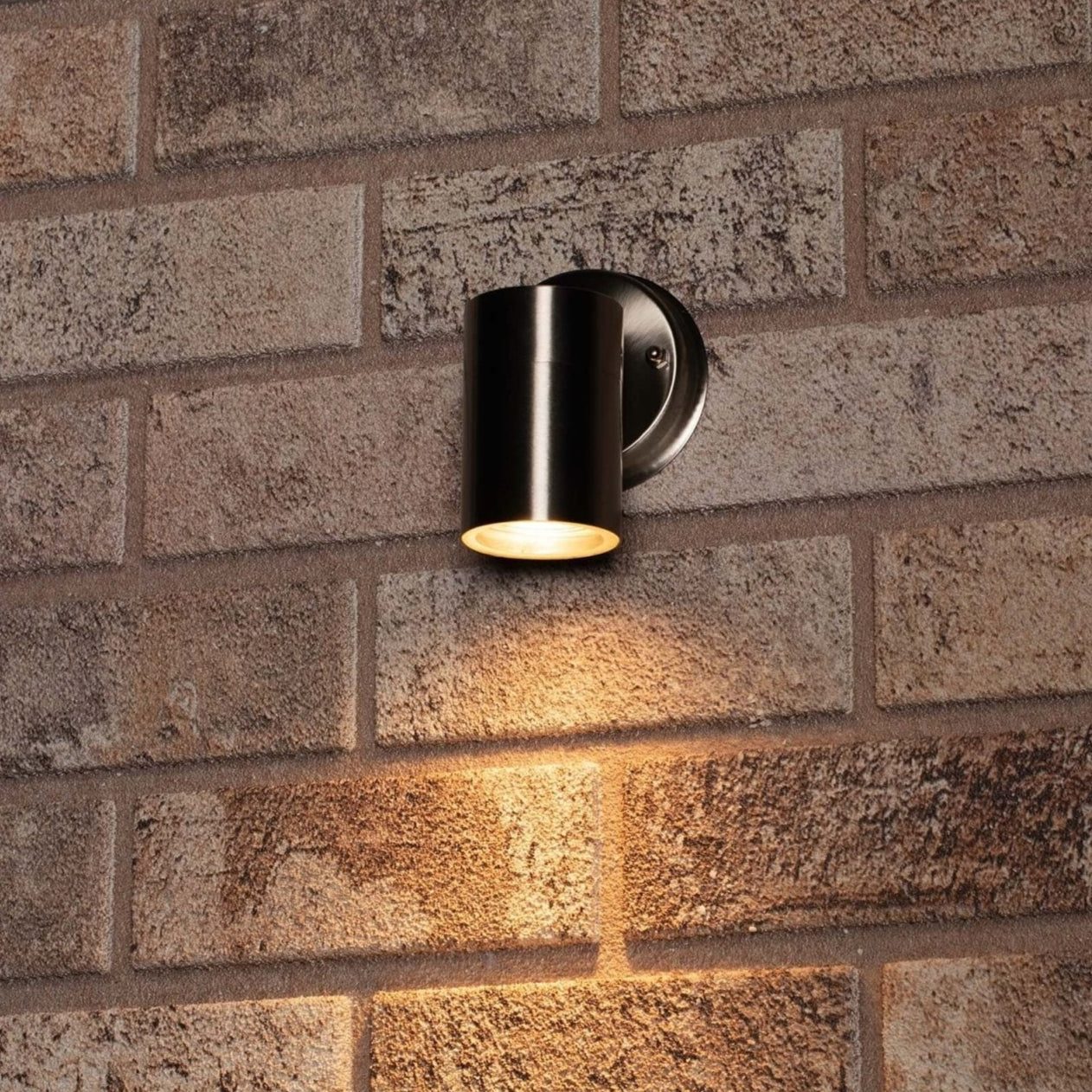 3 pack RVS LED Muurlamp Buiten - Spot met GU10 fitting - Model Monza - IP44 - Zilver Spotjes LED.nl