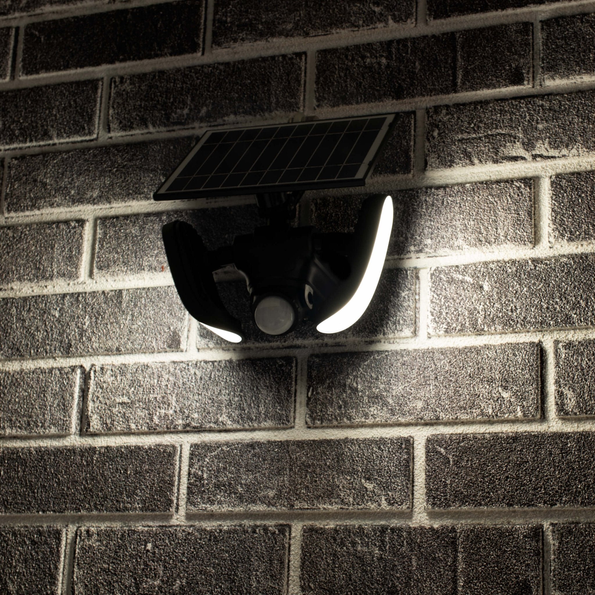 LED's Light Solar LED Buitenlamp met Bewegingssensor - 2 lichts - Automatisch aan/uit - Afneembaar paneel - Zwart Buitenlampen LED.nl