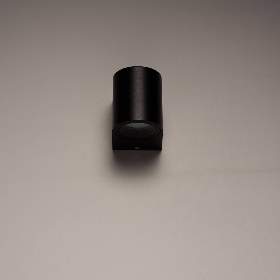 LED's Light LED Wall lamp outdoor with GU10 fitting - Round - Model San Marino - IP44 - Black - LED.nl
