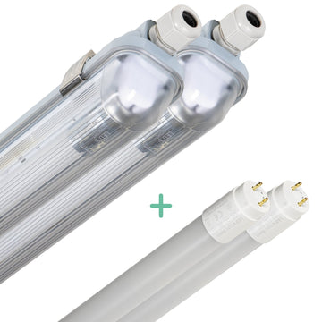 2er-Pack – LED-Leuchtstoffröhre mit 120 cm LED-Röhre – Für Innen- und Außenbereich – 2130 lm – 1 x 11,5 W – 4000 K – Hohe Effizienz – Energieeffizienzklasse B - lidstore.shop