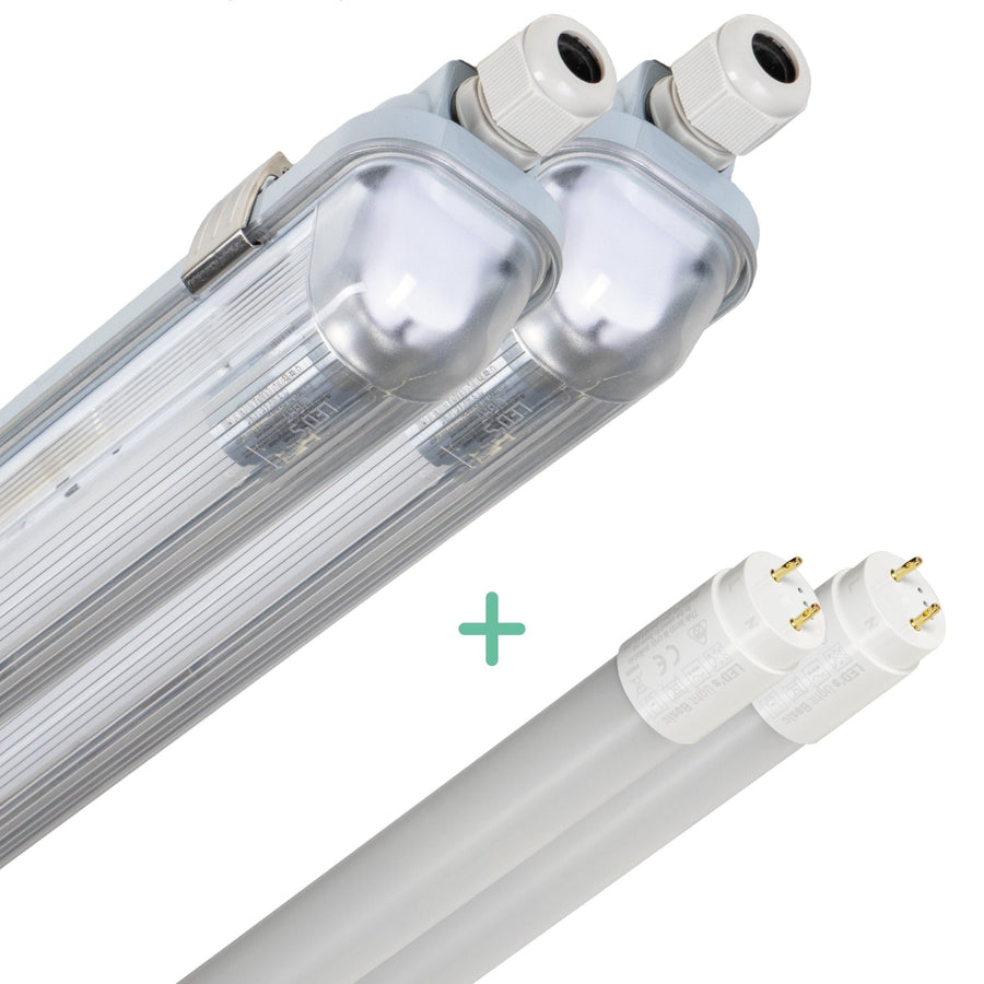 2er-Pack – LED-Leuchtstoffröhre mit 120 cm LED-Röhre – Für Innen- und Außenbereich – 2130 lm – 1 x 11,5 W – 4000 K – Hohe Effizienz – Energieeffizienzklasse B - lidstore.shop