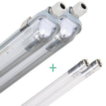 2 PACK -LED's Light Complete LED TL lamp met LED buis 60 cm - Binnen en buiten - 1100 lm - 1x6W - 185lm/w - Energielabel B LED.nl