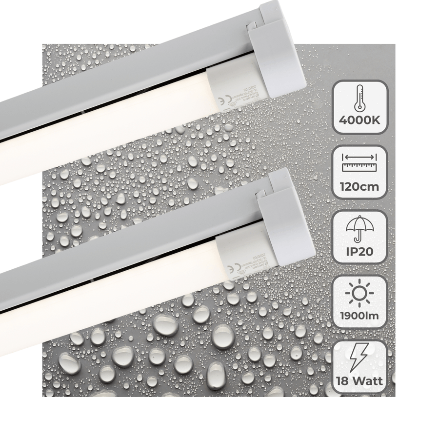 LED's Light LED-Lichtleiste 120 cm für den Innenbereich - Leuchte inkl. LED-TL-Röhre - 1900 lm - lidstore.shop