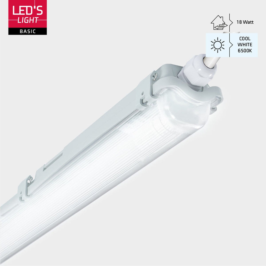 2er-Pack – LED-Leuchte, TL-Leuchte mit Lampe, 150 cm, kaltweißes Licht 6500 K, wasserdicht, Komplettset - lidstore.shop