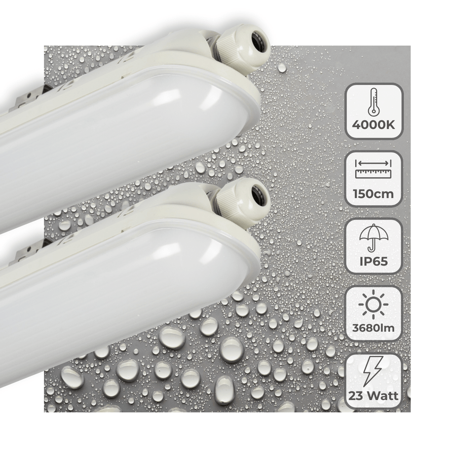 LED's Light Pro Premium LED TL Leuchte komplett 150 cm - Wasserdicht - 3680 lm - lidstore.shop