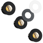 3 PACK - LED's Light PRO mini inbouwspot 3 cm - Voor overkapping, veranda's en inbouwplafonds - Dimbaar - 3 Kleuren plaatjes Inbouwspots LED.nl