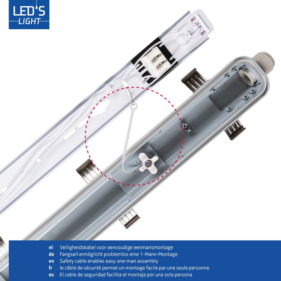 LED's Light Complete LED TL lamp with LED tube 150 cm - Indoor and outdoor - 3100 lm - LED.nl