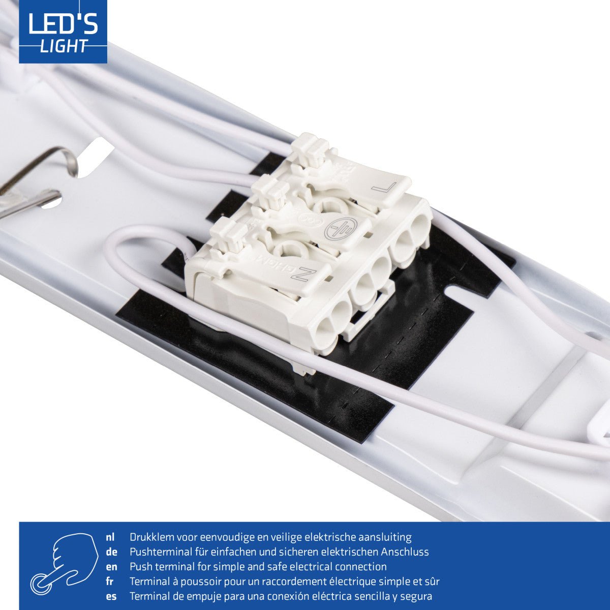 4 PACK -LED's Light Complete LED TL lamp met LED buis 150 cm - Binnen en buiten - 3060lm - 16.5W - 4000K - 185lm/w - Energielabel B LED.nl