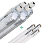4 PACK - LED's Light Complete LED TL lamp met LED buis 60 cm - Binnen en buiten - 1100 lm - 1x6W - 185lm/w - Energielabel B LED.nl