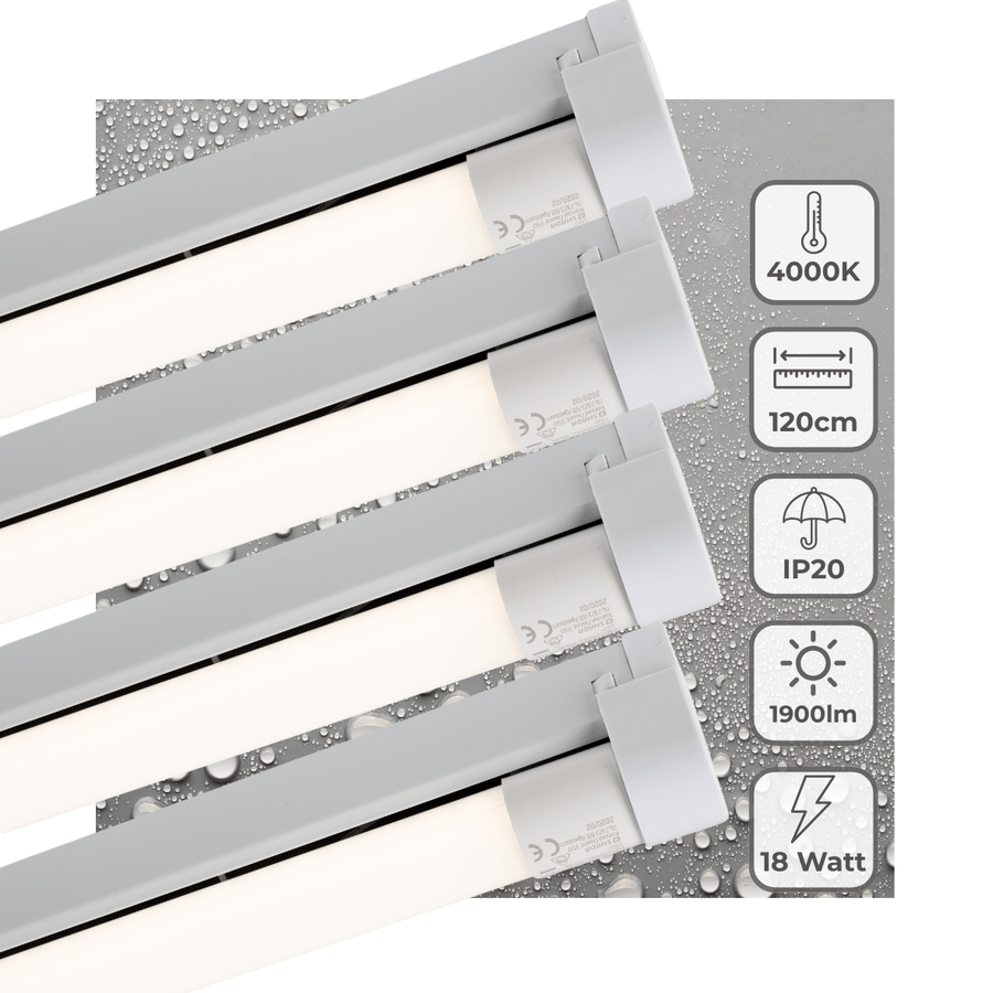 LED's Light LED-Lichtleiste 120 cm für den Innenbereich - Leuchte inkl. LED-TL-Röhre - 1900 lm - lidstore.shop