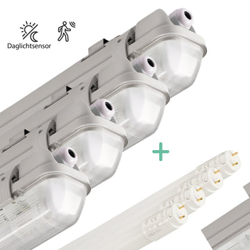 4er-Pack – LED-Leuchte, TL-Leuchte mit Sensor, 120 cm – Bewegungssensor und Nachtsensor – Wasserdicht – 2100 lm - lidstore.shop