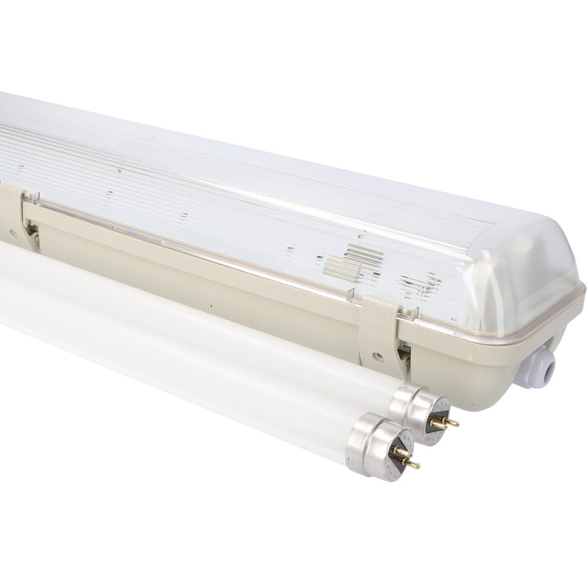 2 PACK - LED's Light LED TL Armatuur licht balk met sensor - incl Dubbele buis 2x14W 120cm 4000K Bewegingssensor en nachtsensor - Waterdicht - 150lm/w LED.nl