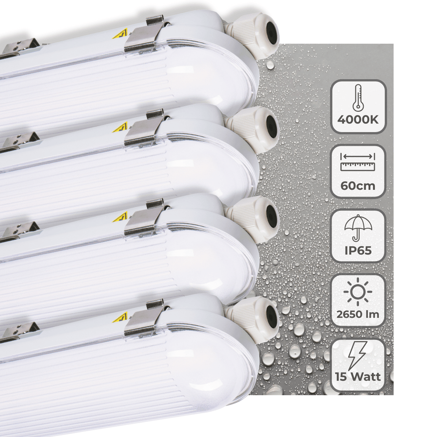Elite LED TL Fixture Strip 60 cm - Energy label B - IP65 waterproof - 2650 lm - LED.nl
