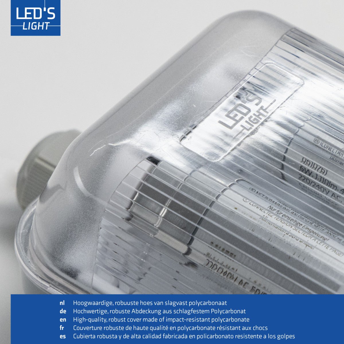 6 PACK - LED's Light Dubbele LED TL lamp 150 cm - compleet met LED buizen - Binnen en buiten - 6120 lm - 2x16.5W - 4000K - 185lm/w - Energielabel B LED.nl