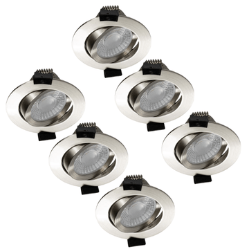 LED's Light PRO Downlight Einbaustrahler Ø 68mm - Schwenkbar - Spritzwassergeschützt - Dim to Warm - Silber - lidstore.shop