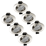 6 PACK - LED's Light PRO downlight inbouwspot Ø 68mm - Kantelbaar - Spatwaterdicht - Dim to Warm - RVS Inbouwspots LED.nl