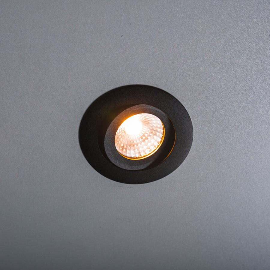 LED's Light Pro LED Recessed Spotlight Black - DimToWarm - Ø 68mm - Tiltable - Warm white light - CRI95 - Dimmable - LED.nl