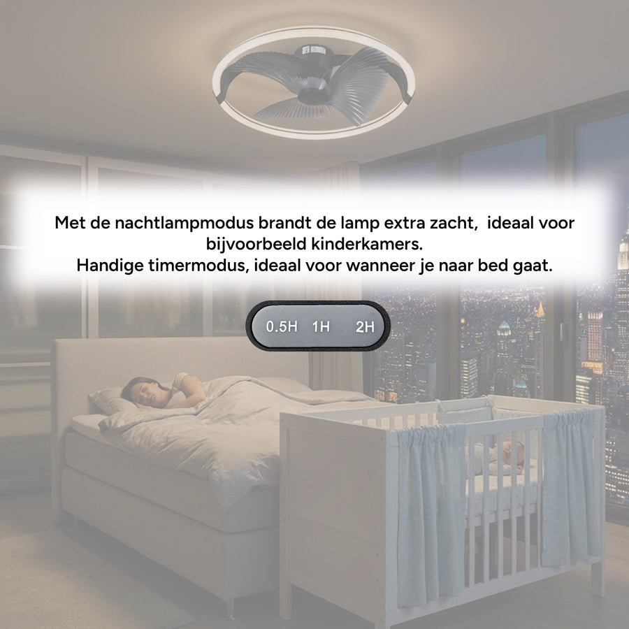 lidstore.shopckenventilator XL 74 cm - Bedienbar mit Fernbedienung - Schwarz - lidstore.shop