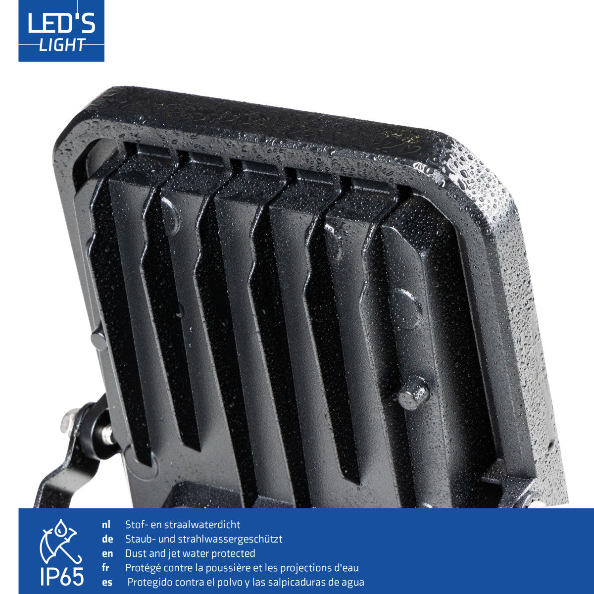 LED's Light Buitenlamp met bewegingssensor 1400 - binnen en buiten - 10W Schijnwerpers LED.nl