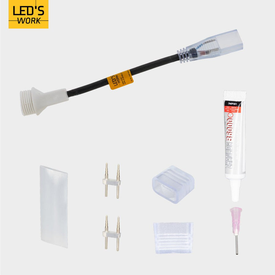Zubehör – Anschlussset – 150 mm 280 mm 20 mm – Schwarz - lidstore.shop