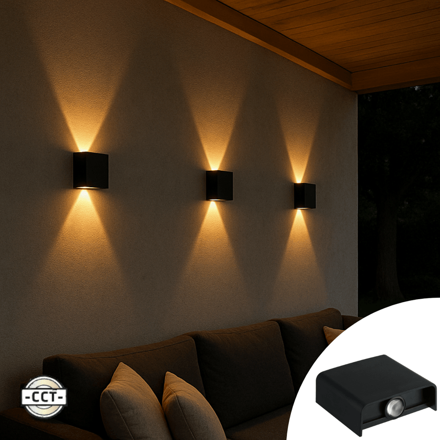Außenleuchte mit Lichtquelle – Wandleuchte – 170 lm 2000 K/2700 K/4000 K – Schwarz – IP65 - lidstore.shop