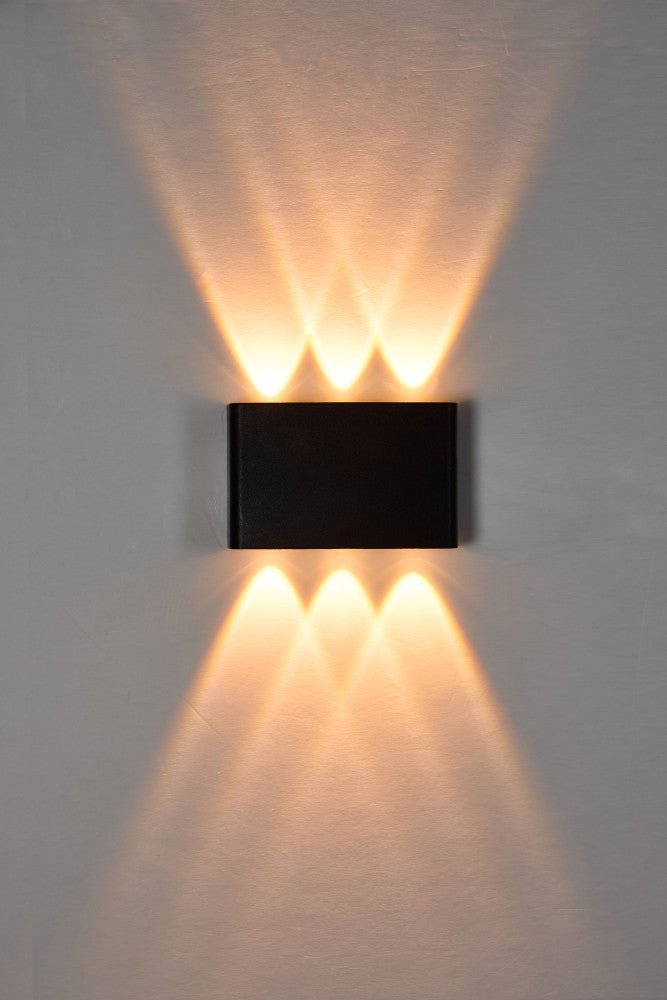 Außenleuchte mit Lichtquelle – Wandleuchte – 450 lm 2000 K/2700 K/4000 K – Schwarz – IP65 - lidstore.shop