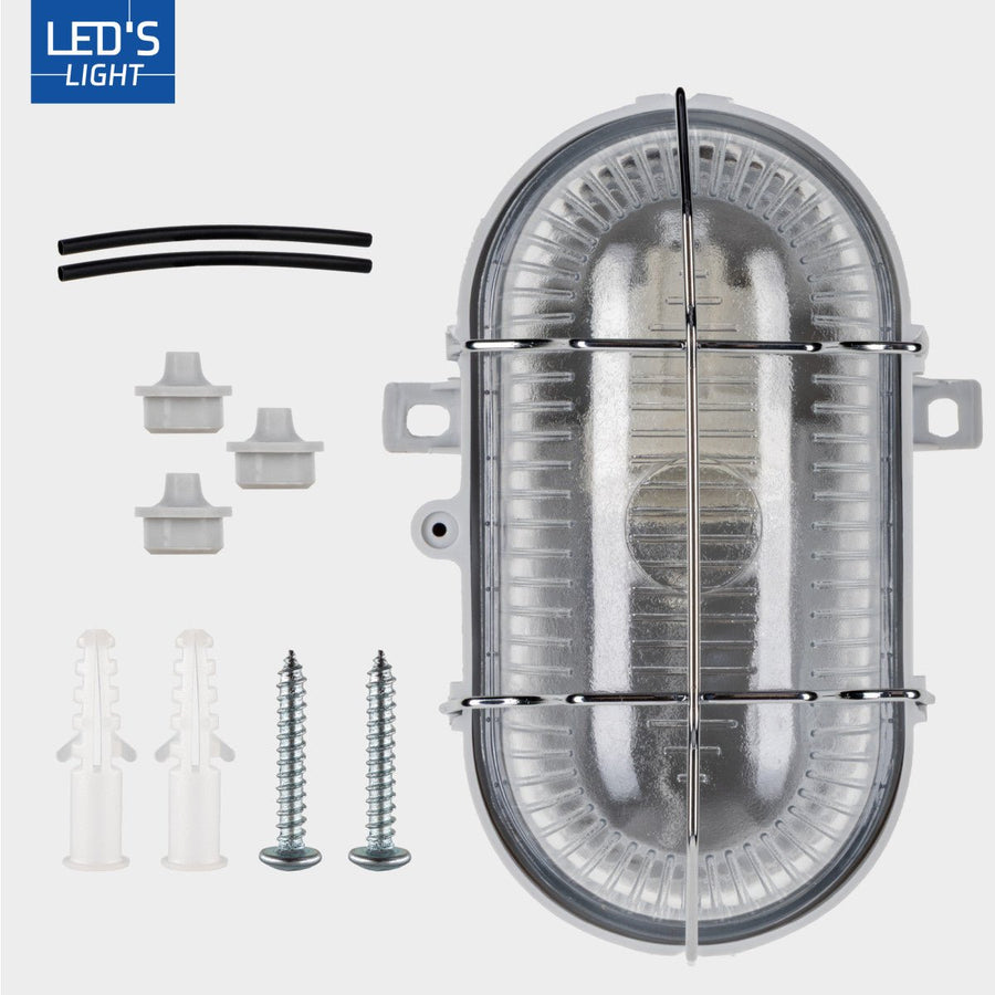 Außenwandleuchte IP44 – Grau – Ohne Leuchtmittel – E27 - lidstore.shop