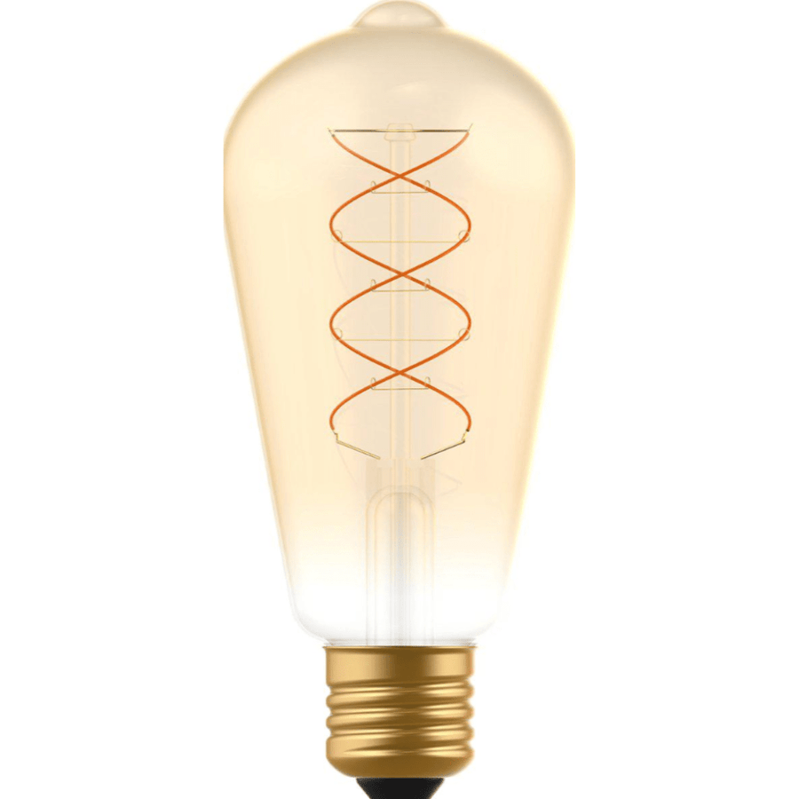 DecoDim LED Lamp Gold E27 - Dimmable - Extra warm white - ST64 Edison - 4W (25W) - LED.nl
