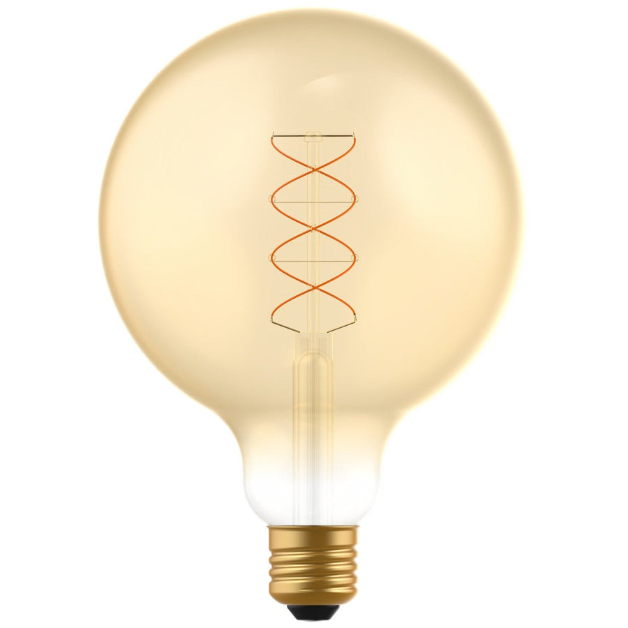 DecoDim LED Lamp Gold E27 - XXL Ø 12.5 cm - Dimmable - Extra warm white - 5W (25W) - LED.nl