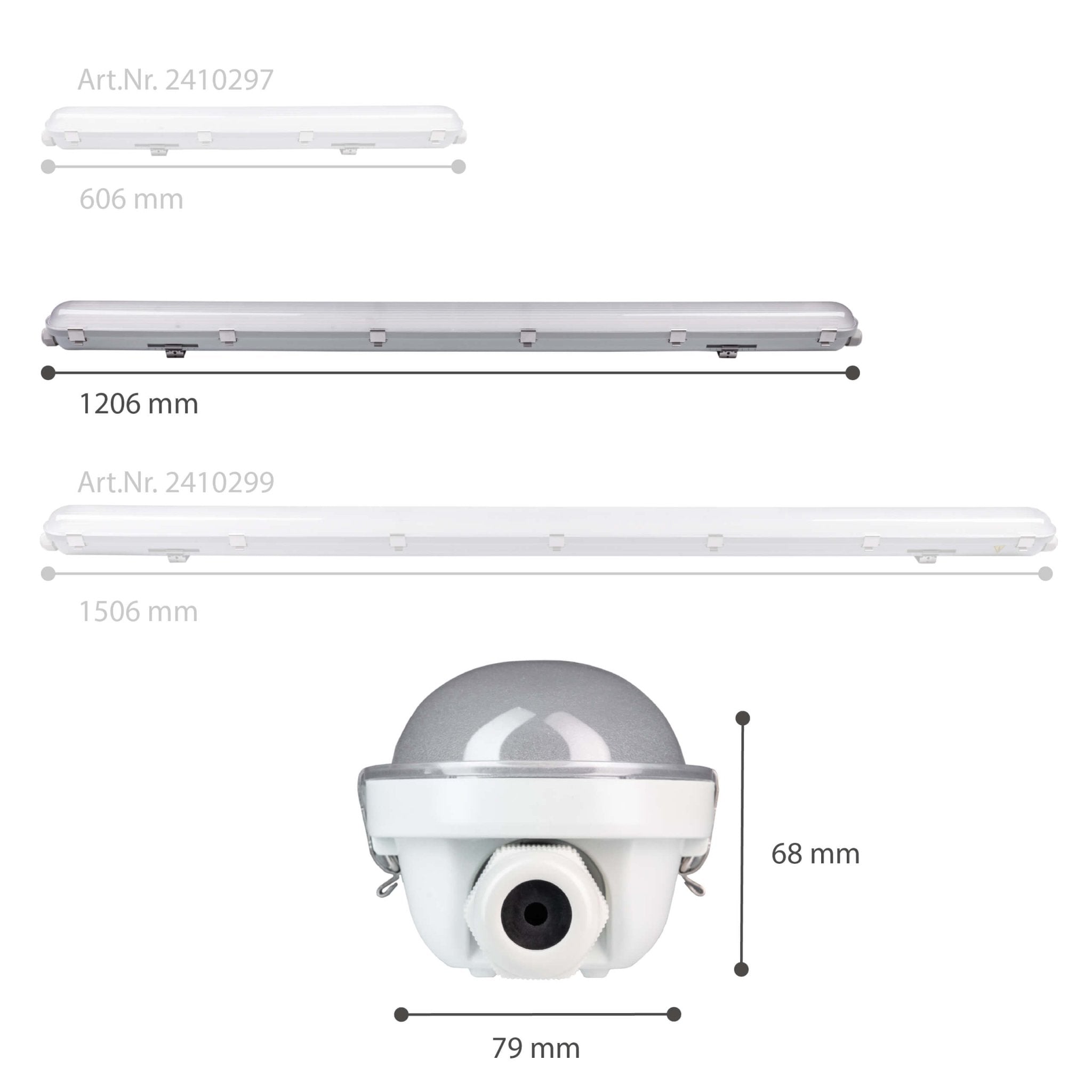 2 PACK - LED's Light Pro Philips TL armatuur met strip 120 cm - Koppelbaar - Power switch - Energielabel B - 5400 lm - 185lm/w - 30W - 4000K TL verlichting LED.nl