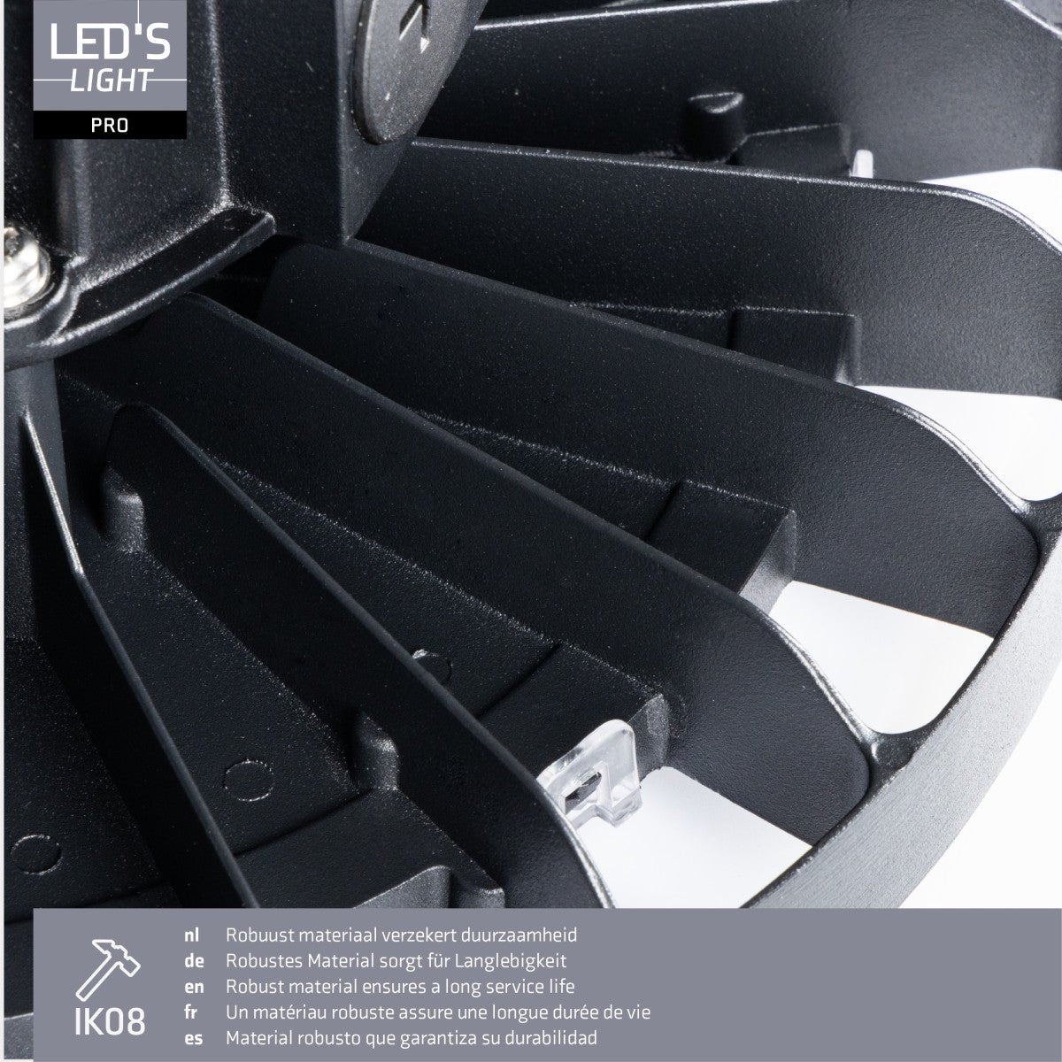 LED's Light pro High Bay - 150W - 1-10V Dimbaar - Power select - Energieklasse A - 27750lm 4000K - Sosen Driver - IP65 - IK10 - Klasse 1 High bays LED.nl