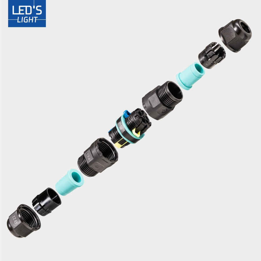 Kabelverbinder I Verbinder - Für Kabel von 5 bis 10 mm - für den Außen- und Innenbereich - Schwarz - lidstore.shop