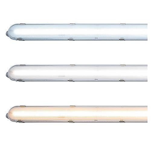 9er-Pack – LED-Leuchte mit LED-Streifen, verbindbar, Farbtemperatur/Leistungsauswahl – 180 lm/W, 39 W, 150 cm, 7020 lm, 3000 K/4000 K/6500 K – Schutzart IP65, IK08 - lidstore.shop
